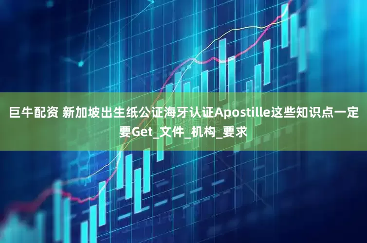 巨牛配资 新加坡出生纸公证海牙认证Apostille这些知识点一定要Get_文件_机构_要求